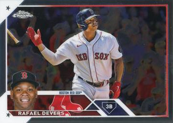 2023 Topps Chrome Rafael Devers #206 Boston Red Sox