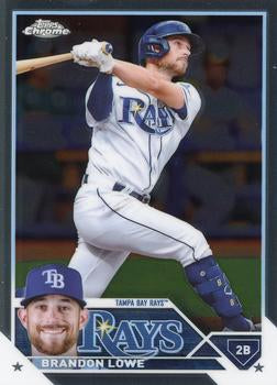 2023 Topps Chrome Brandon Lowe #208 Tampa Bay Rays