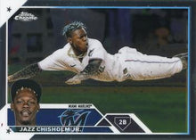 Load image into Gallery viewer, 2023 Topps Chrome Jazz Chisholm Jr. #218 Miami Marlins
