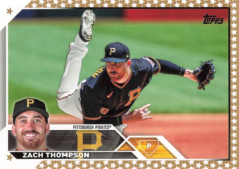 2023 Topps Gold Star Zach Thompson #2 Pittsburgh Pirates