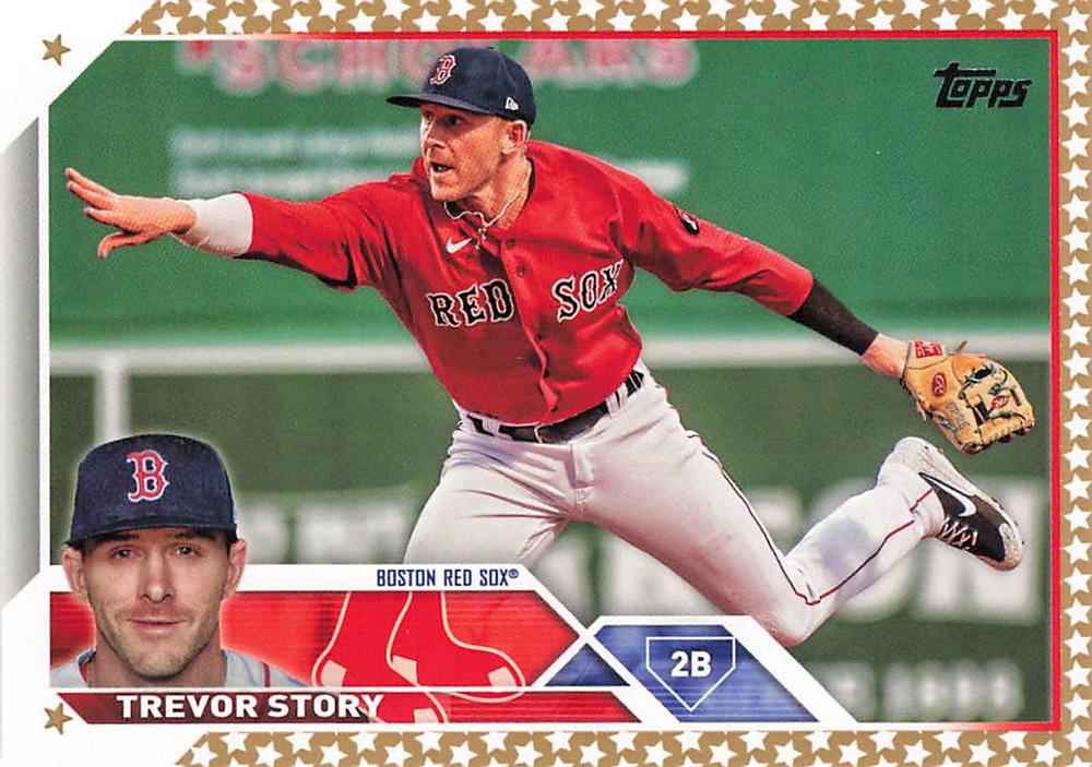2023 Topps Gold Star Trevor Story #10 Boston Red Sox