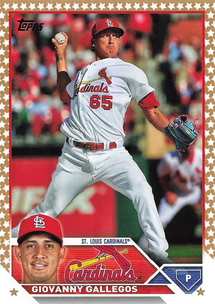 2023 Topps Gold Star Giovanny Gallegos #13 St. Louis Cardinals