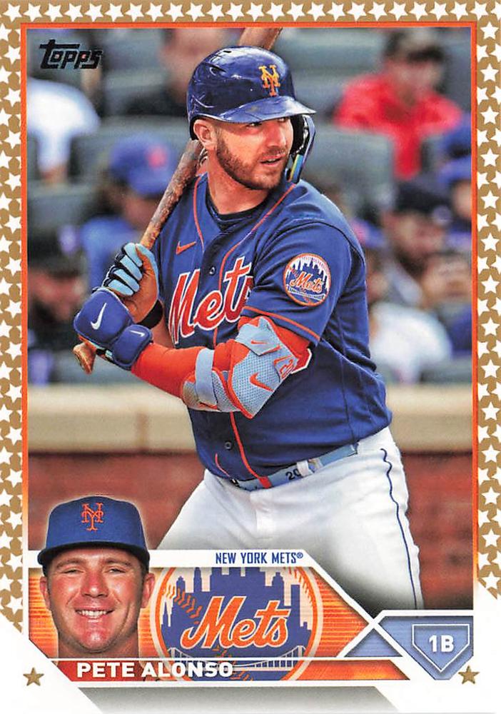 2023 Topps Gold Star Pete Alonso #20 New York Mets
