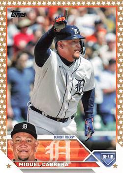 2023 Topps Gold Star Miguel Cabrera #24 Detroit Tigers