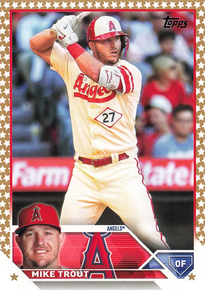 2023 Topps Gold Star Mike Trout #27 Angels