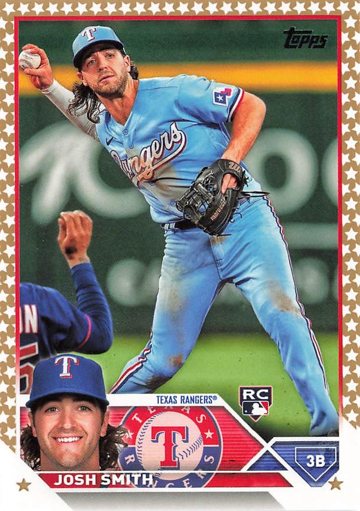 2023 Topps Gold Star Josh Smith Rookie #37 Texas Rangers