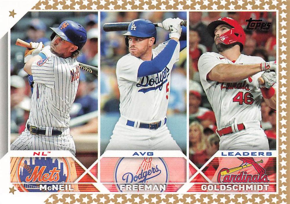 2023 Topps Gold Star Jeff McNeil League Leaders #43 New York Mets