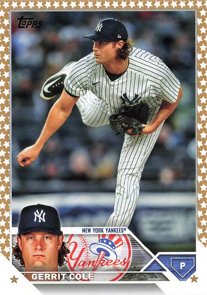 2023 Topps Gold Star Gerrit Cole #45 New York Yankees