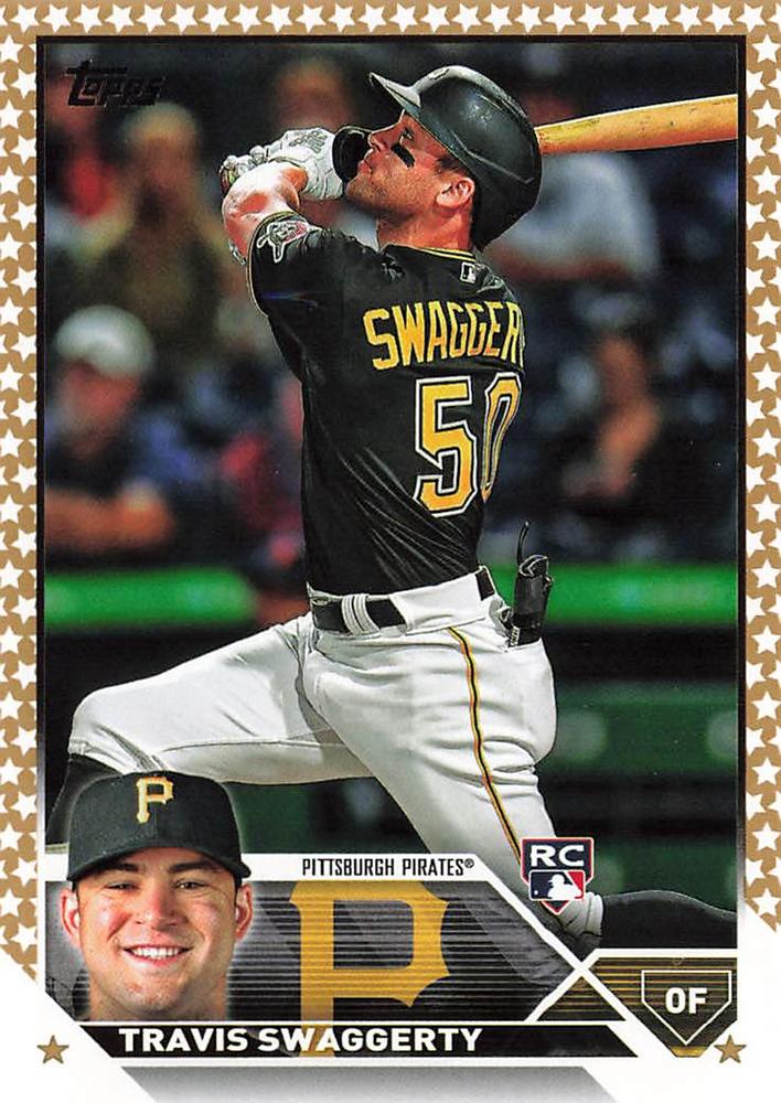 2023 Topps Gold Star Travis Swaggerty Rookie #67 Pittsburgh Pirates