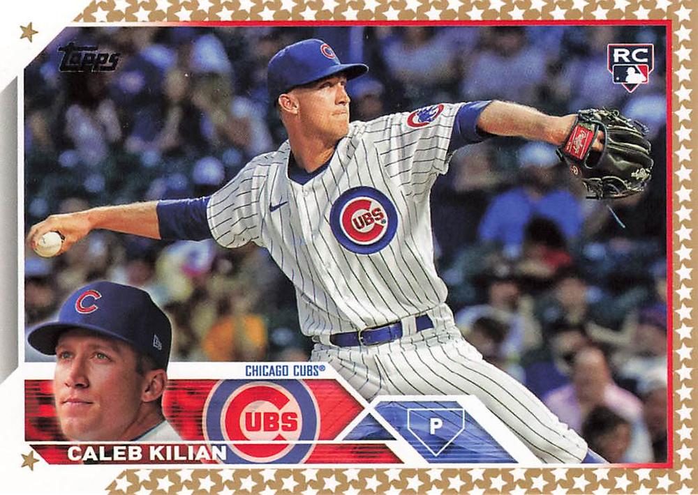 2023 Topps Gold Star Caleb Kilian Rookie #69 Chicago Cubs