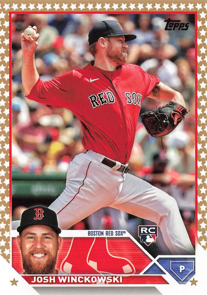 2023 Topps Gold Star Josh Winckowski Rookie #76 Boston Red Sox
