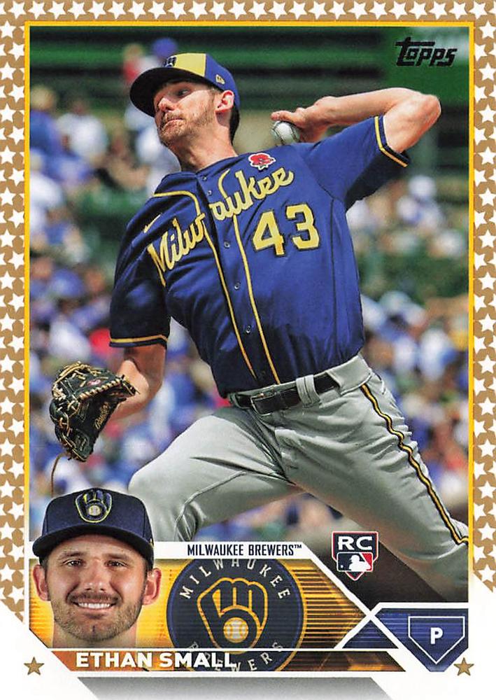 2023 Topps Gold Star Ethan Small Rookie #87 Milwaukee Brewers