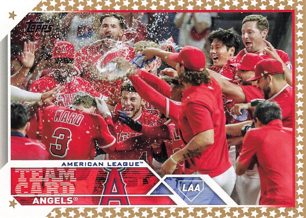 2023 Topps Gold Star Angels Team Card #93 Angels