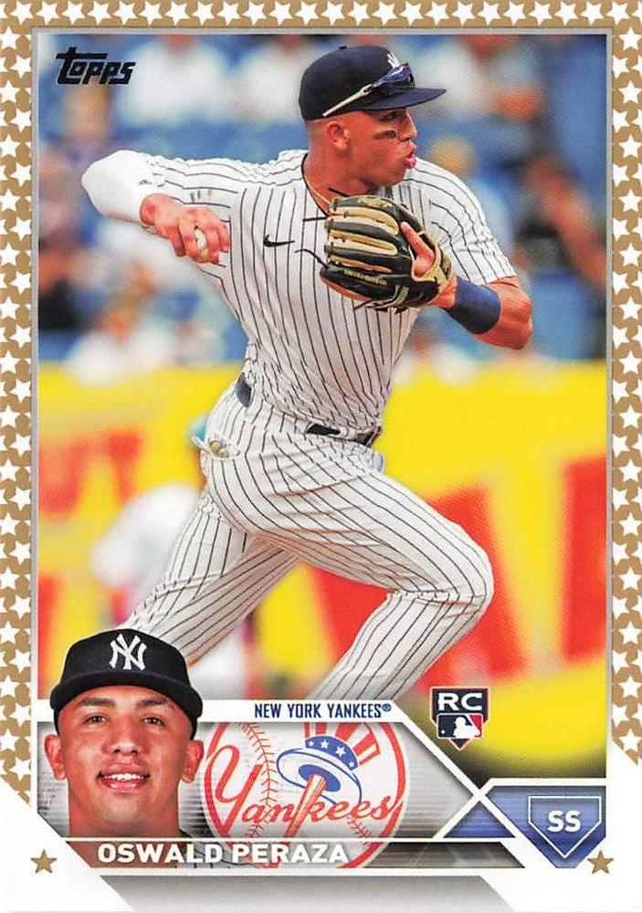 2023 Topps Gold Star Oswald Peraza Rookie #94 New York Yankees