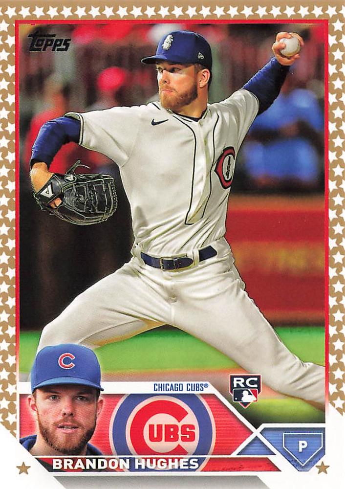 2023 Topps Gold Star Brandon Hughes Rookie #97 Chicago Cubs