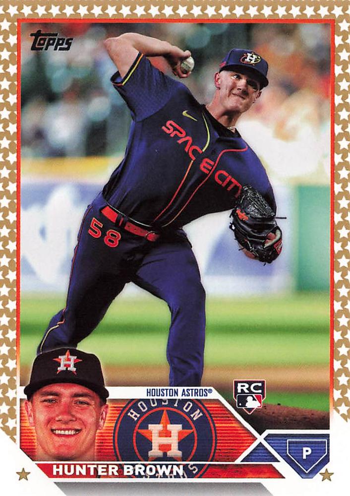 2023 Topps Gold Star Hunter Brown Rookie #111 Houston Astros