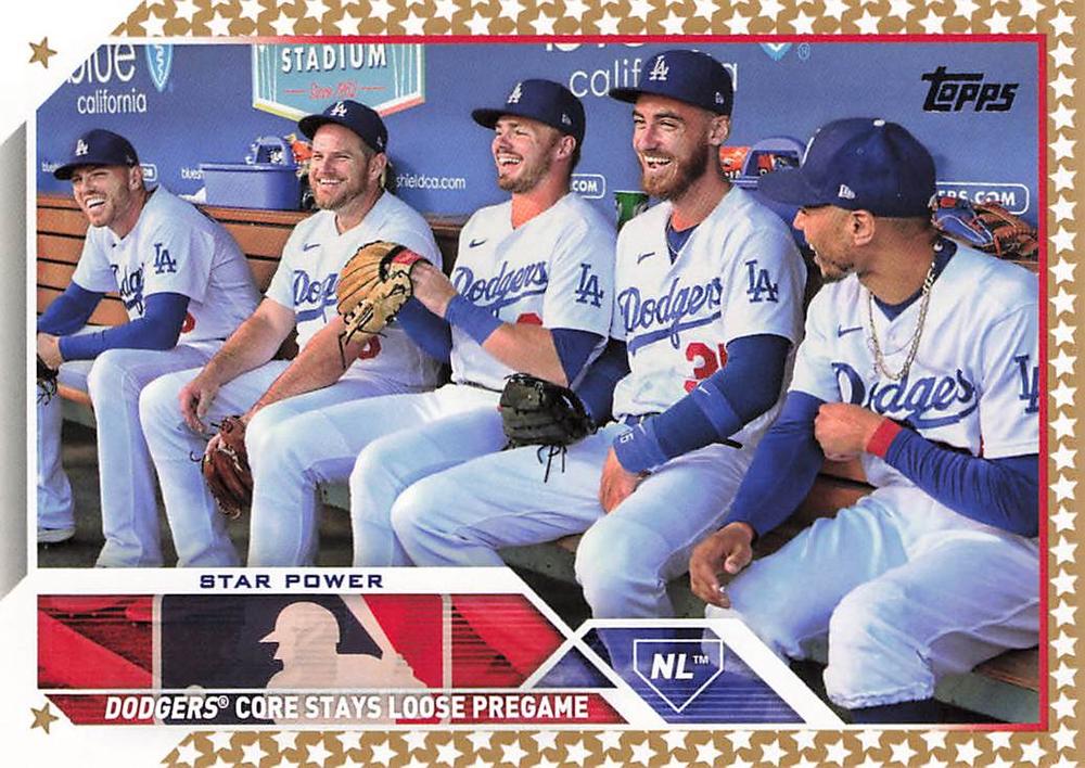 2023 Topps Gold Star Mookie Betts Combo Cards #113 Los Angeles Dodgers