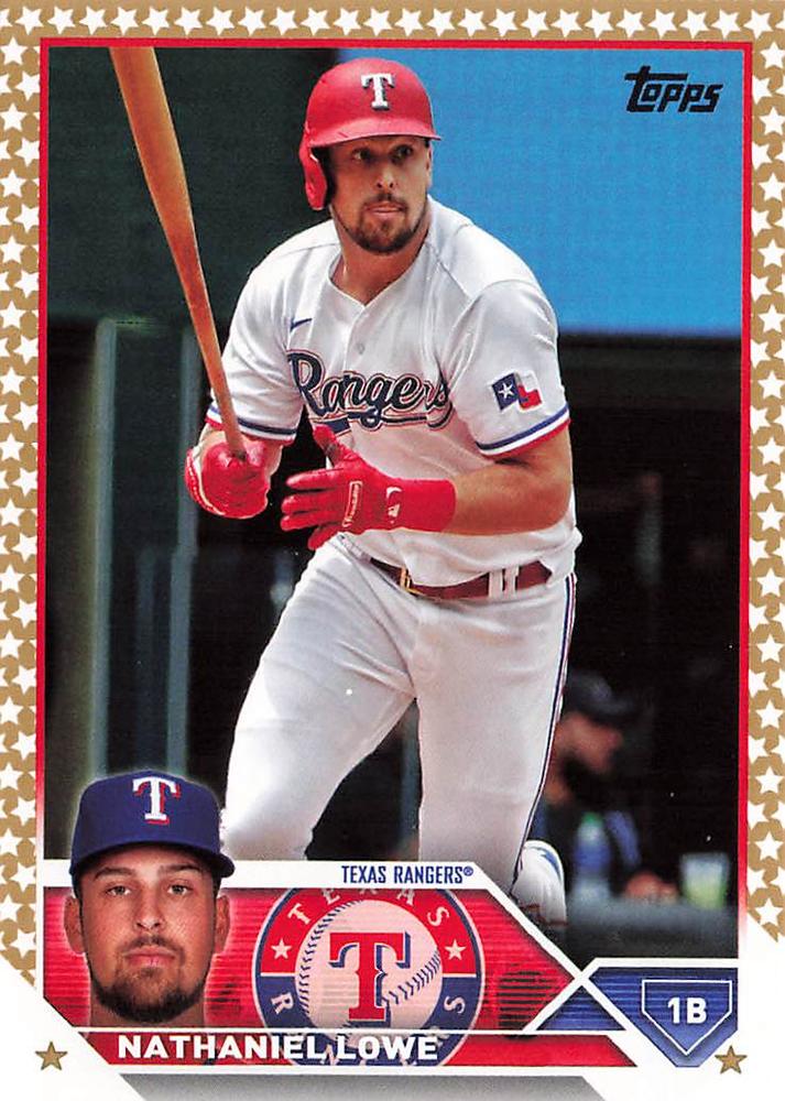 2023 Topps Gold Star Nathaniel Lowe #124 Texas Rangers