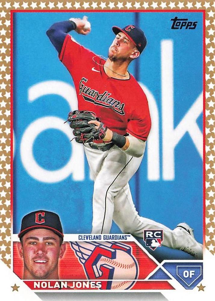 2023 Topps Gold Star Nolan Jones Rookie #129 Cleveland Guardians | The ...