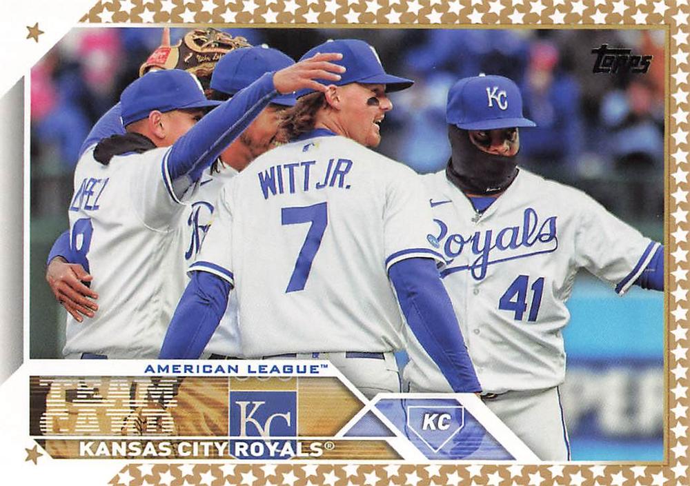 2023 Topps Gold Star Kansas City Royals Team Card #134 Kansas City Royals