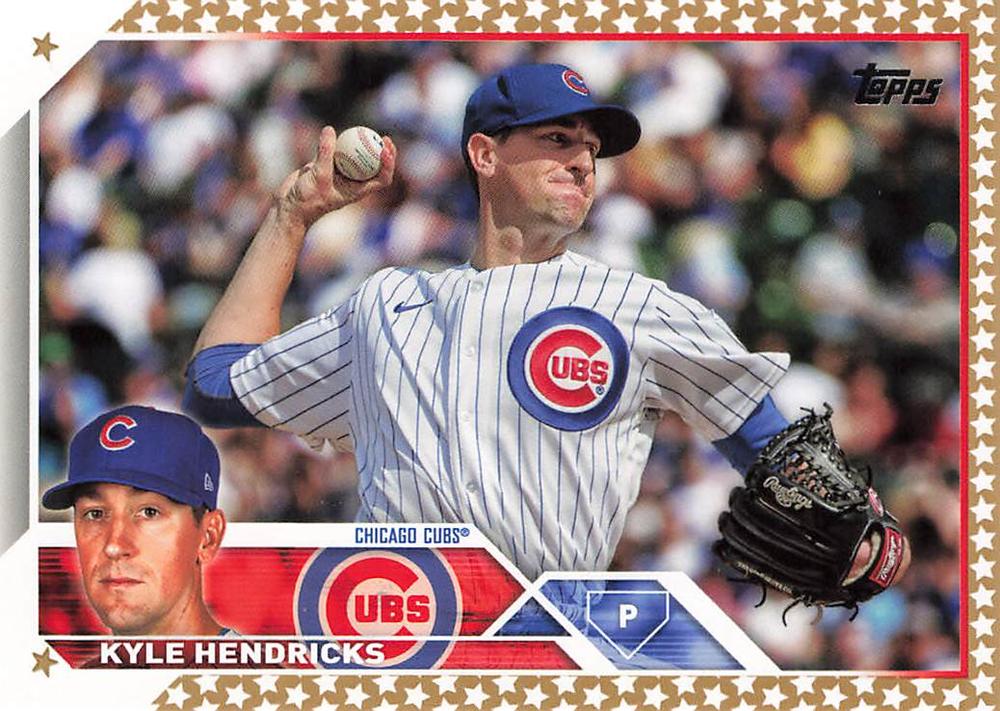 2023 Topps Gold Star Kyle Hendricks #137 Chicago Cubs