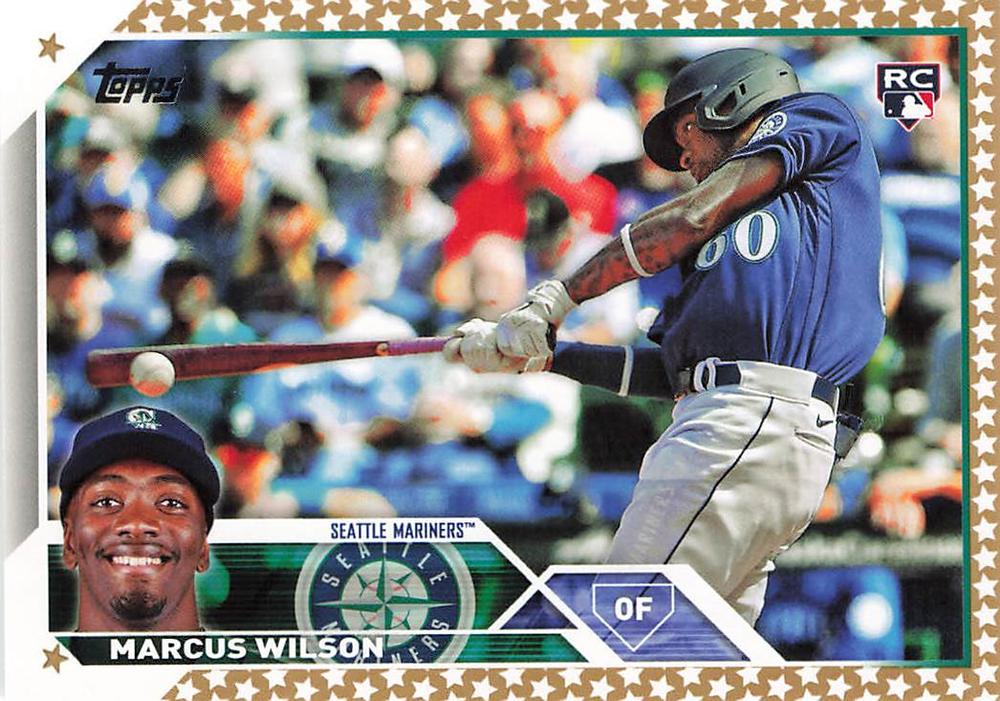 2023 Topps Gold Star Marcus Wilson Rookie #138 Seattle Mariners
