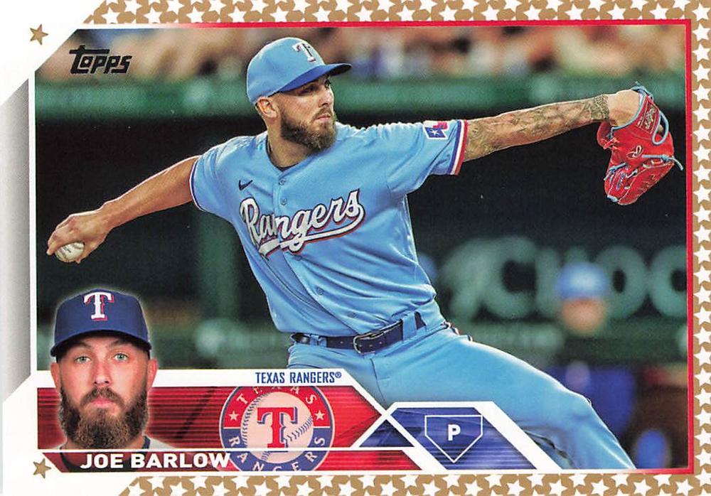 2023 Topps Gold Star Joe Barlow #139 Texas Rangers