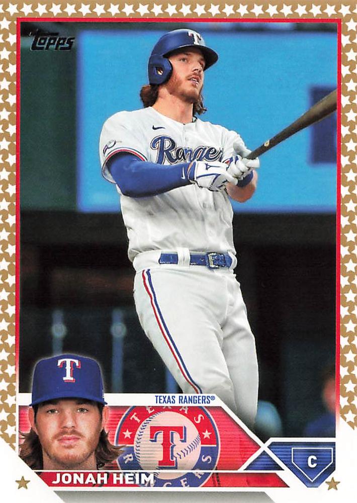 2023 Topps Gold Star Jonah Heim #141 Texas Rangers