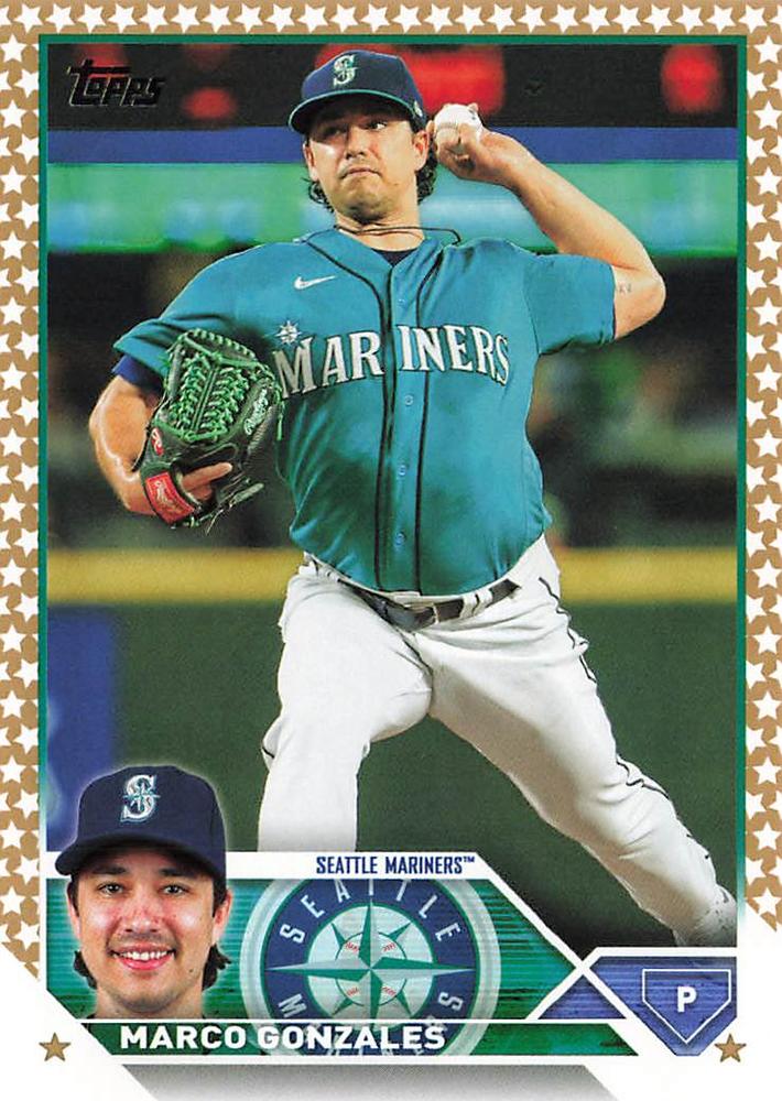 2023 Topps Gold Star Marco Gonzales #144 Seattle Mariners