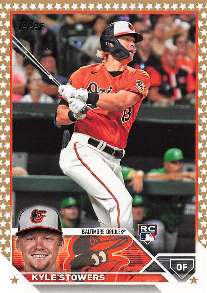 2023 Topps Gold Star Kyle Stowers Rookie #156 Baltimore Orioles
