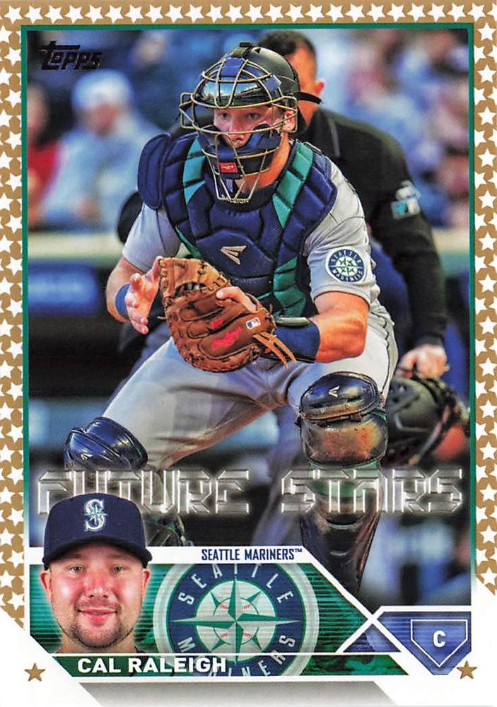 2023 Topps Gold Star Cal Raleigh Future Stars #160 Seattle Mariners