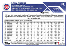 Load image into Gallery viewer, 2023 Topps Gold Star Seiya Suzuki #183 Chicago Cubs
