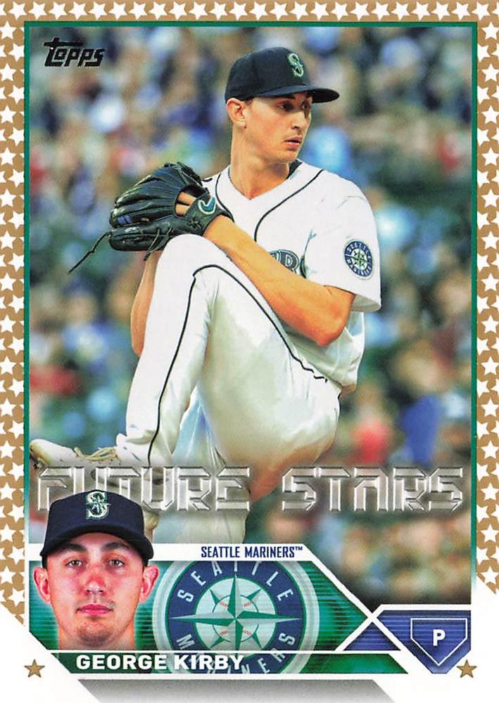 2023 Topps Gold Star George Kirby Future Stars #195 Seattle Mariners