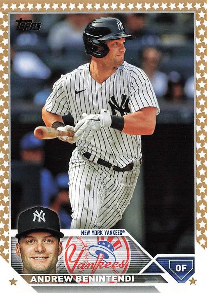2023 Topps Gold Star Andrew Benintendi #197 New York Yankees