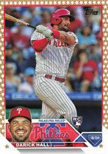 Load image into Gallery viewer, 2023 Topps Gold Star Darick Hall Rookie #209 Philadelphia Phillies
