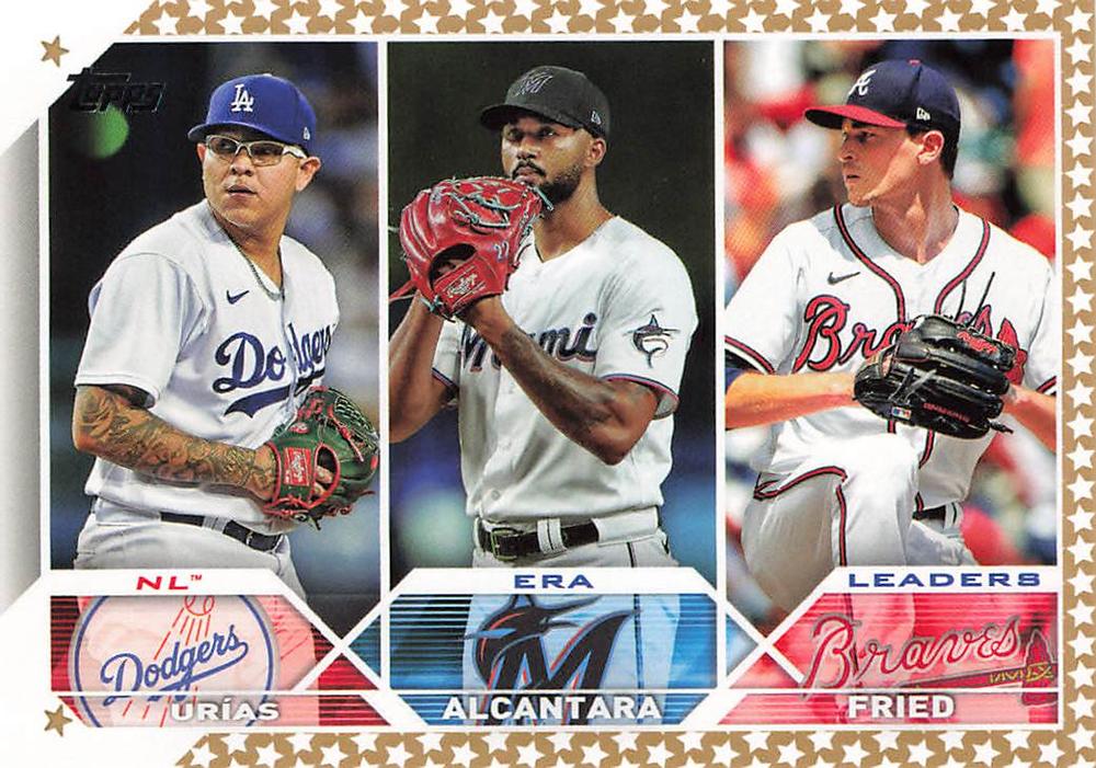 2023 Topps Gold Star Max Fried League Leaders #211 Atlanta Braves