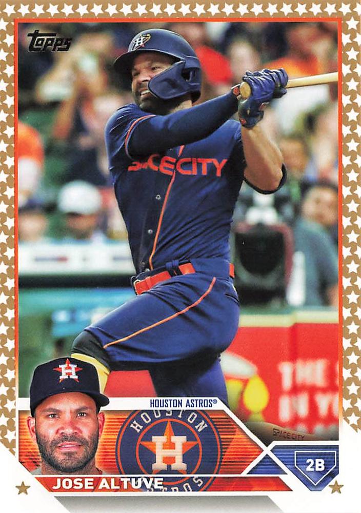 2023 Topps Gold Star Jose Altuve #222 Houston Astros