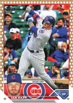 2023 Topps Gold Star Ian Happ #232 Chicago Cubs
