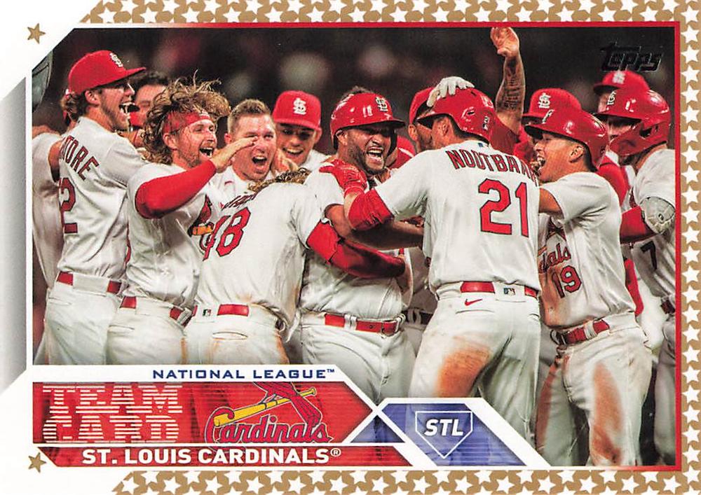 2023 Topps Gold Star St. Louis Cardinals Team Card #234 St. Louis Cardinals
