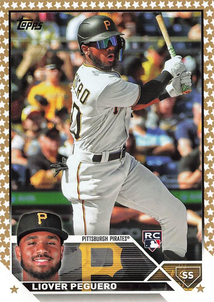 2023 Topps Gold Star Liover Peguero Rookie #238 Pittsburgh Pirates