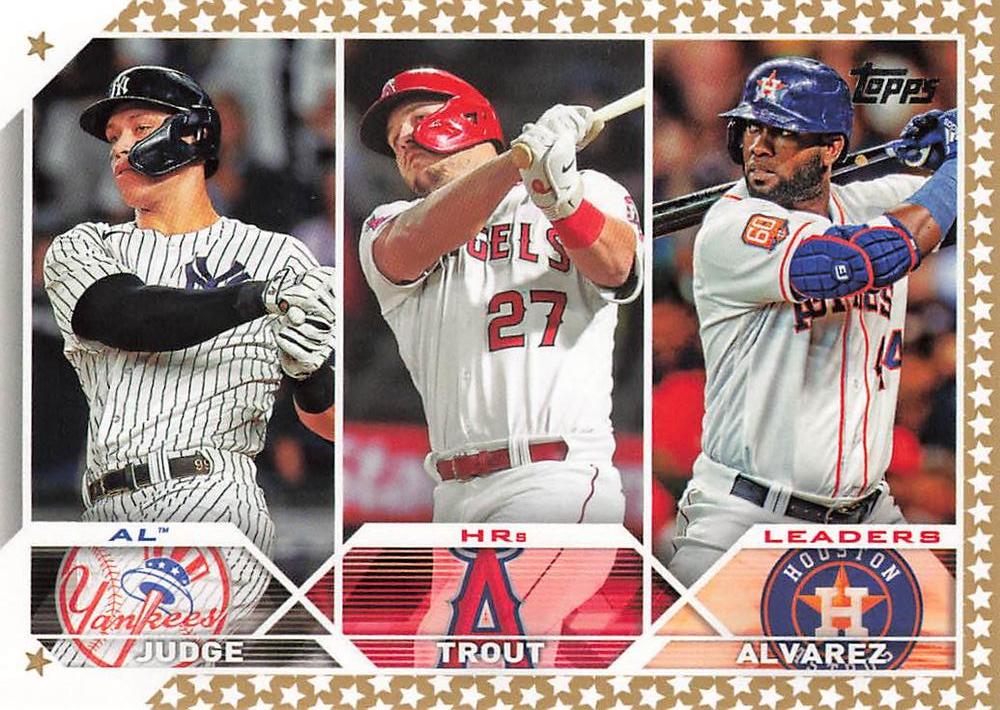 2023 Topps Gold Star Mike Trout League Leaders #246 Angels