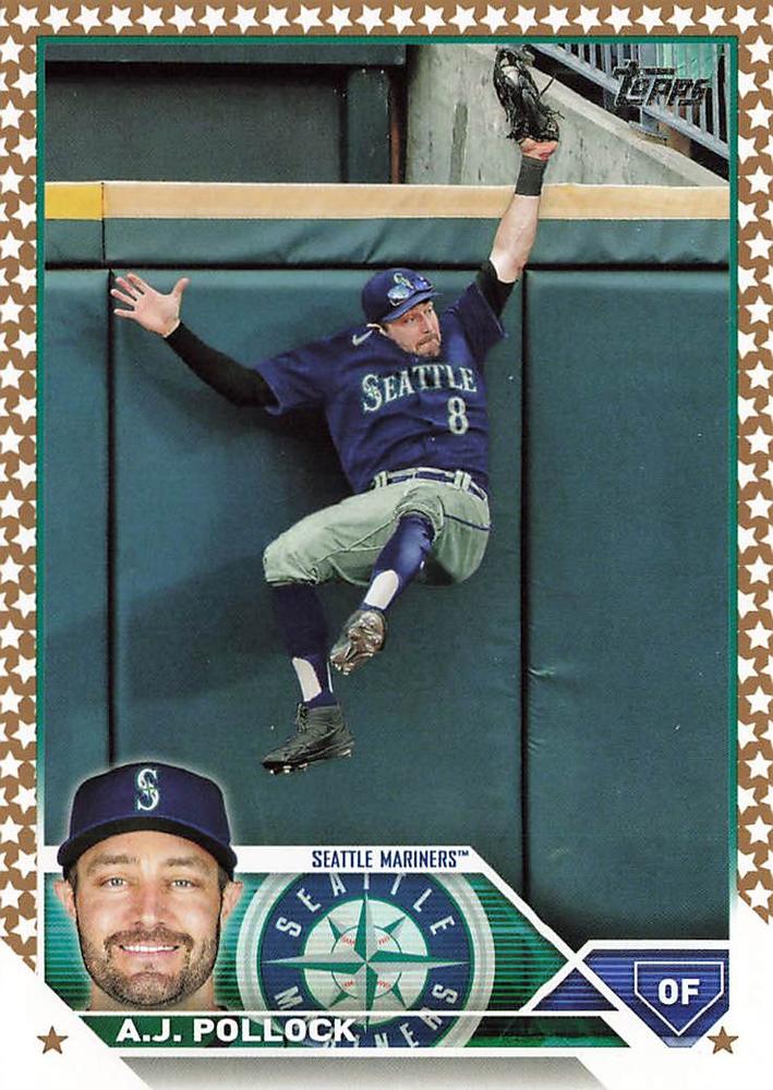 2023 Topps Gold Star Gold Star A.J. Pollock #454 Seattle Mariners