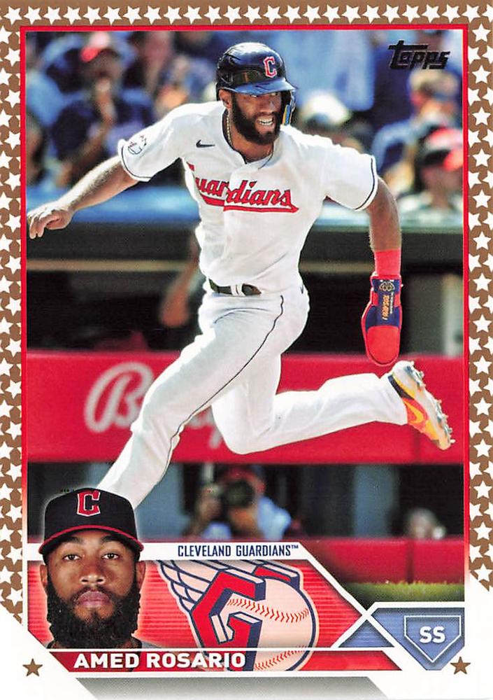 2023 Topps Gold Star Gold Star Amed Rosario #456 Cleveland Guardians