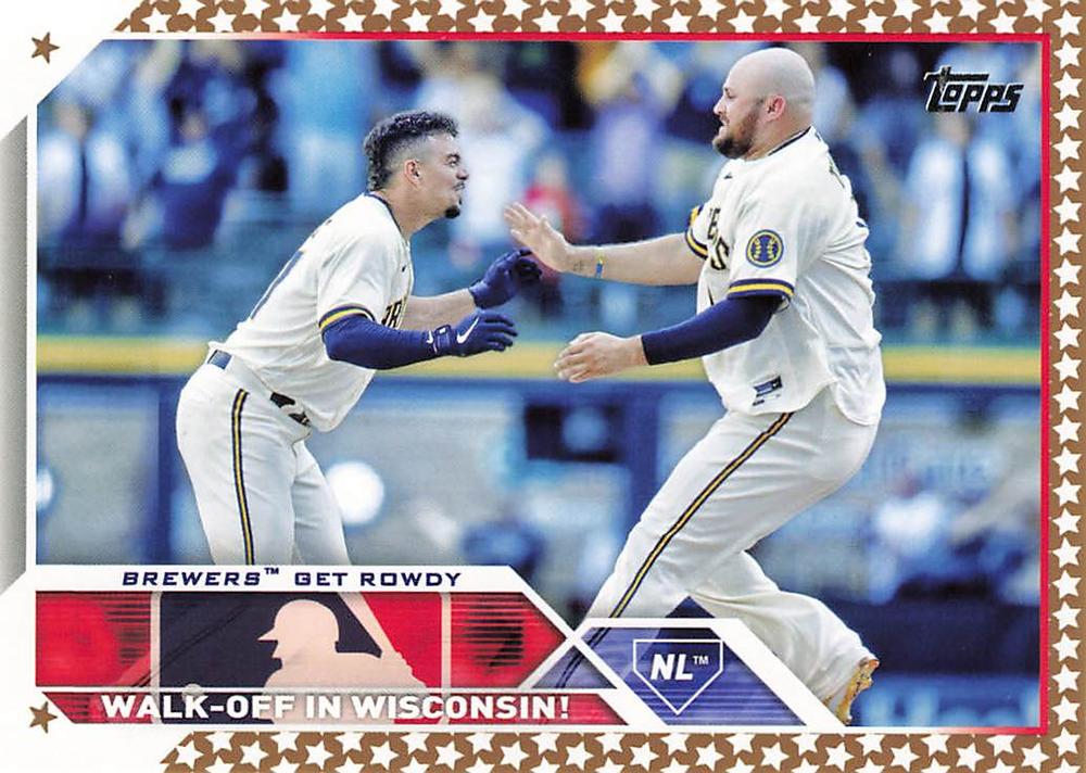 2023 Topps Gold Star Gold Star  Combo Cards Rowdy Tellez #457 Milwaukee Brewers