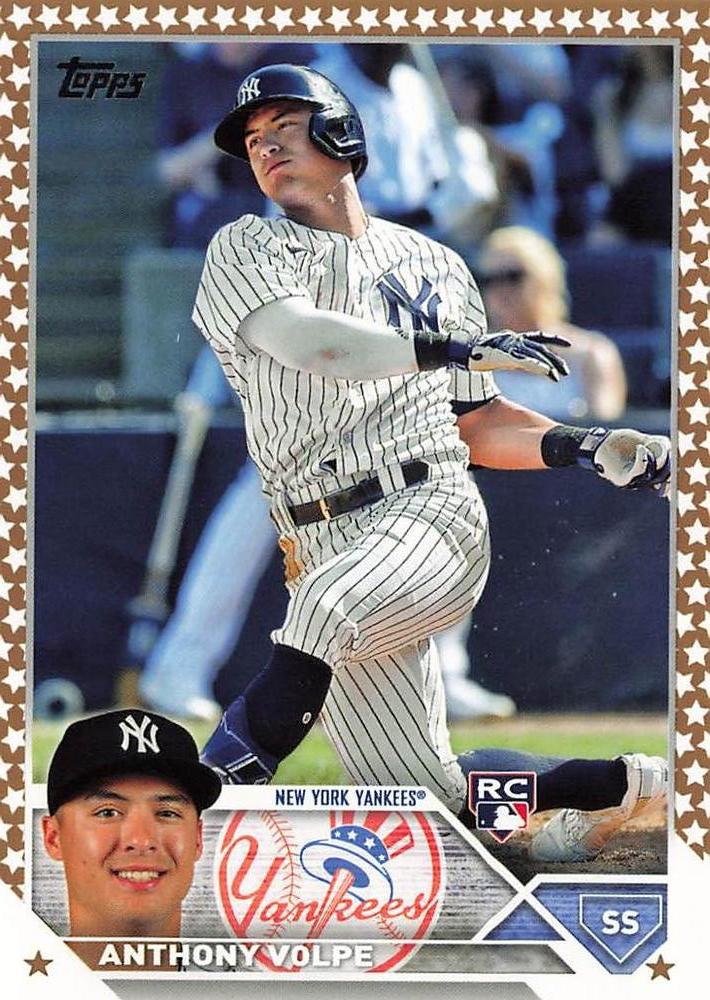 2023 Topps Gold Star Gold Star Anthony Volpe RC #460 New York Yankees