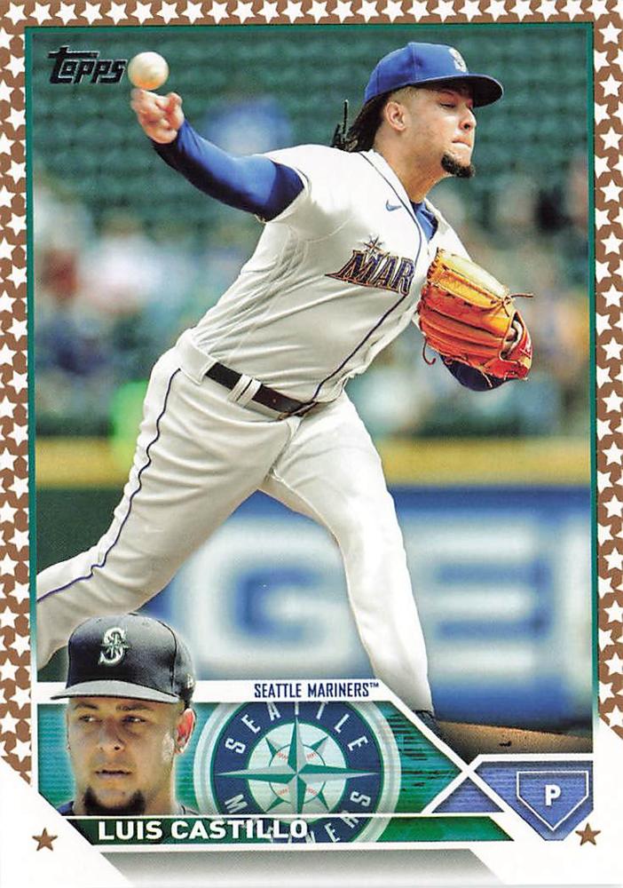 2023 Topps Gold Star Gold Star Luis Castillo #468 Seattle Mariners