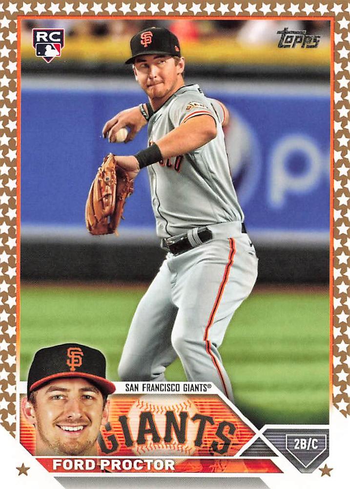2023 Topps Gold Star Gold Star Ford Proctor RC #472 San Francisco Giants