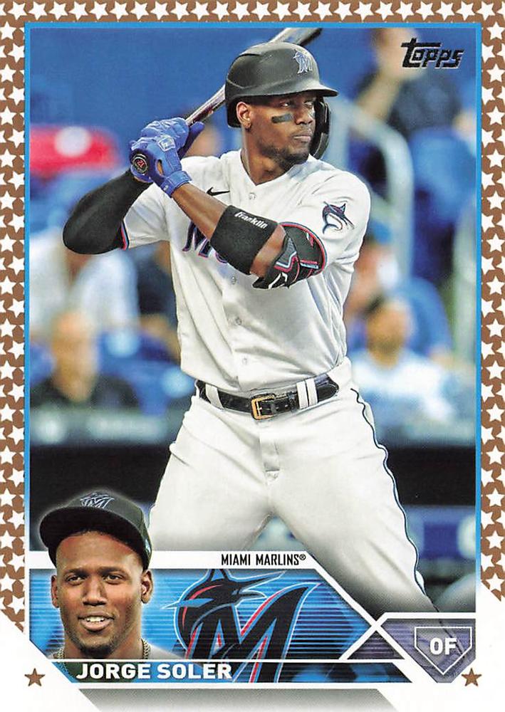 2023 Topps Gold Star Gold Star Jorge Soler #477 Miami Marlins