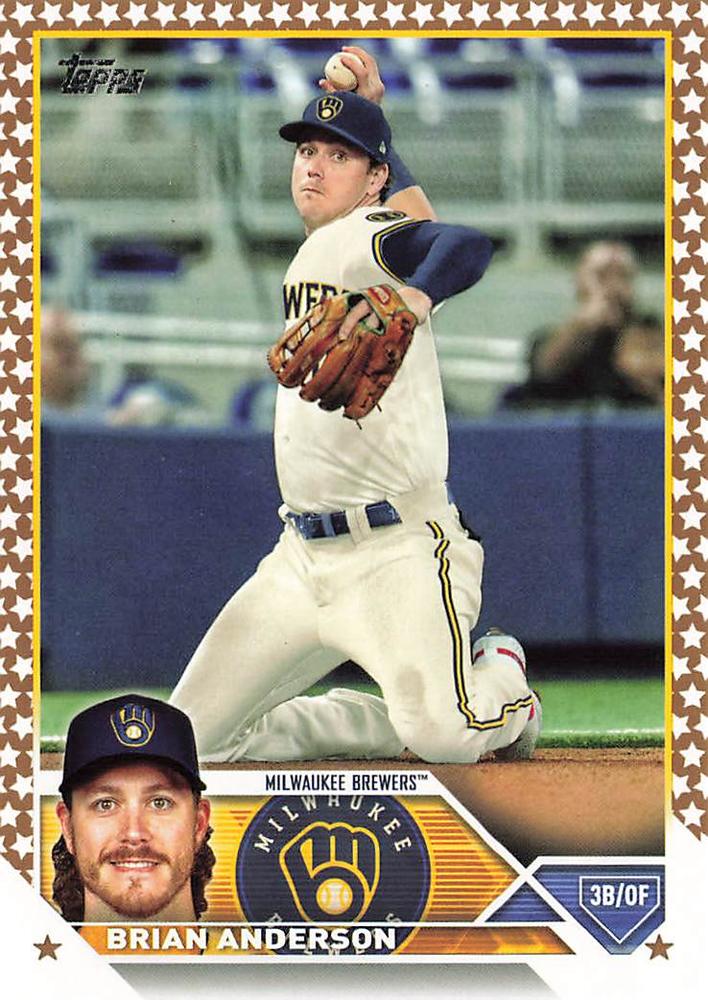 2023 Topps Gold Star Gold Star Brian Anderson #480 Milwaukee Brewers