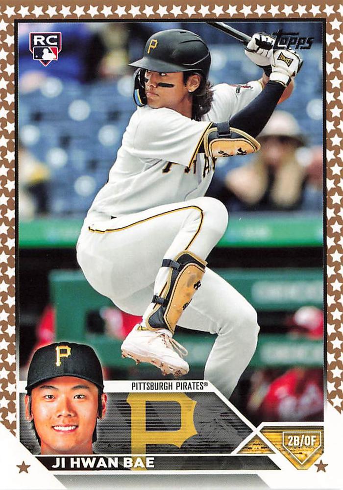 2023 Topps Gold Star Gold Star Ji Hwan Bae RC #491 Pittsburgh Pirates